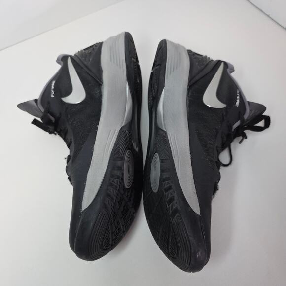 Nike Zoom 10.5 Volly Hyperspike volleyball Shoes BlacknSilver logo accent Active - Picture 5 of 14